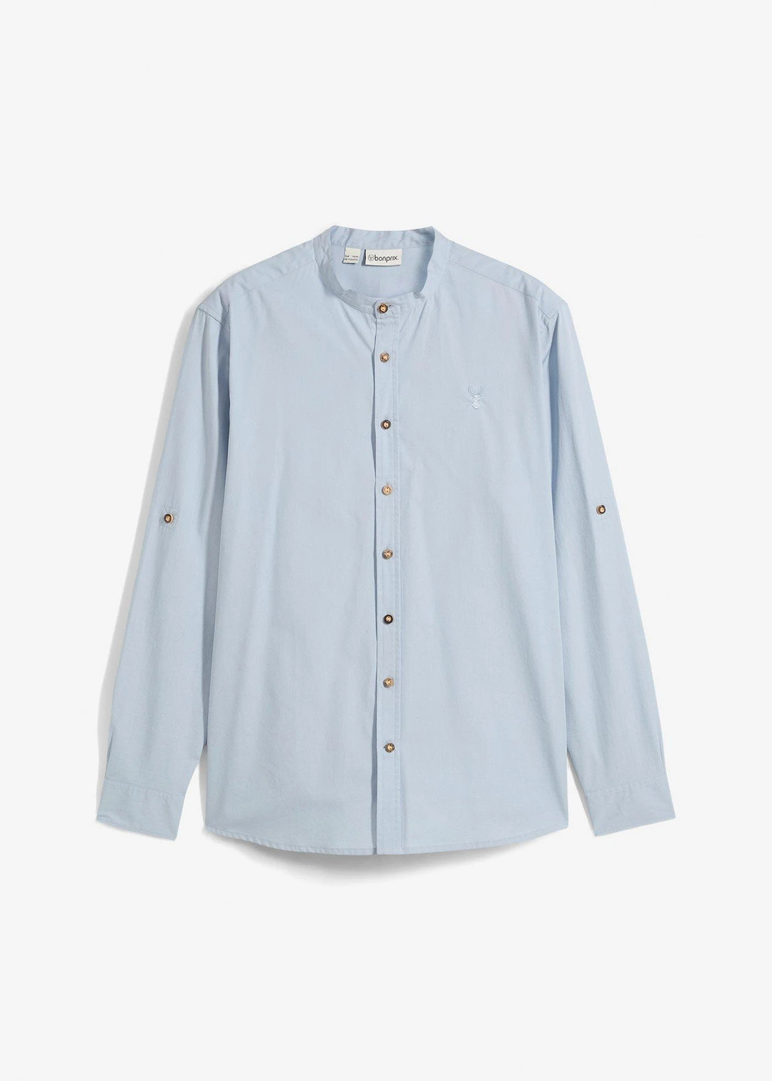 Chemise bavaroise avec manches retroussables