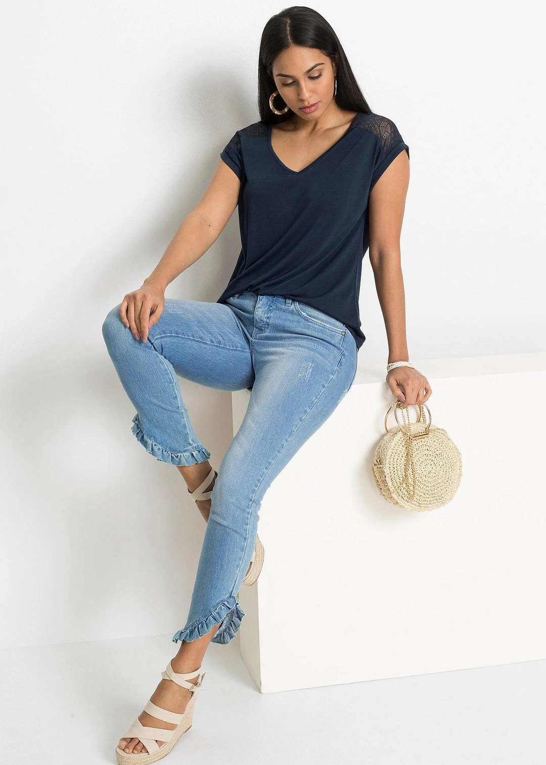 T-shirt doux en viscose extensible - 2