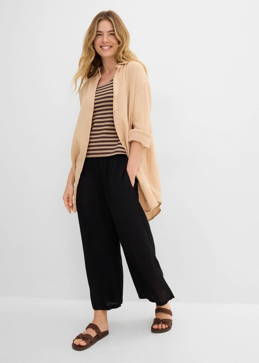 Pantalon large en viscose fluide - 2