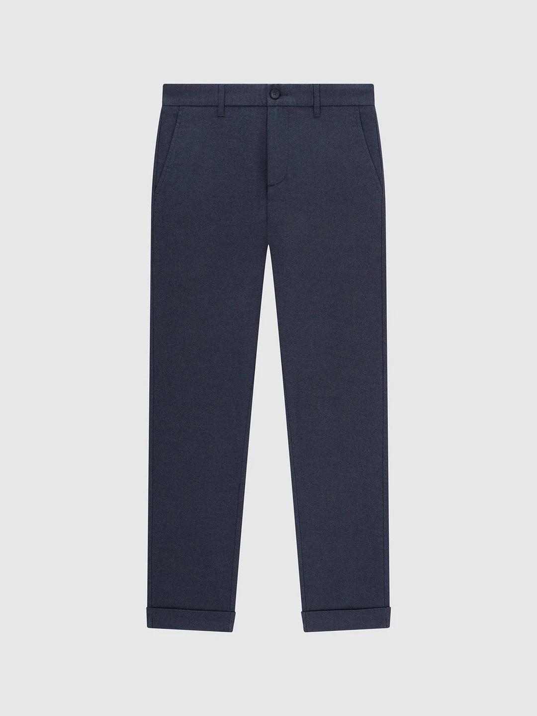 IZAC - Pantalon tissu gratté marine