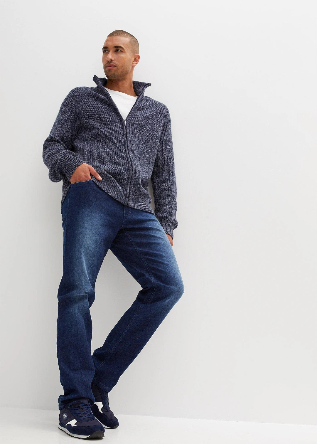Jean droit extensible coupe confort, regular - 2