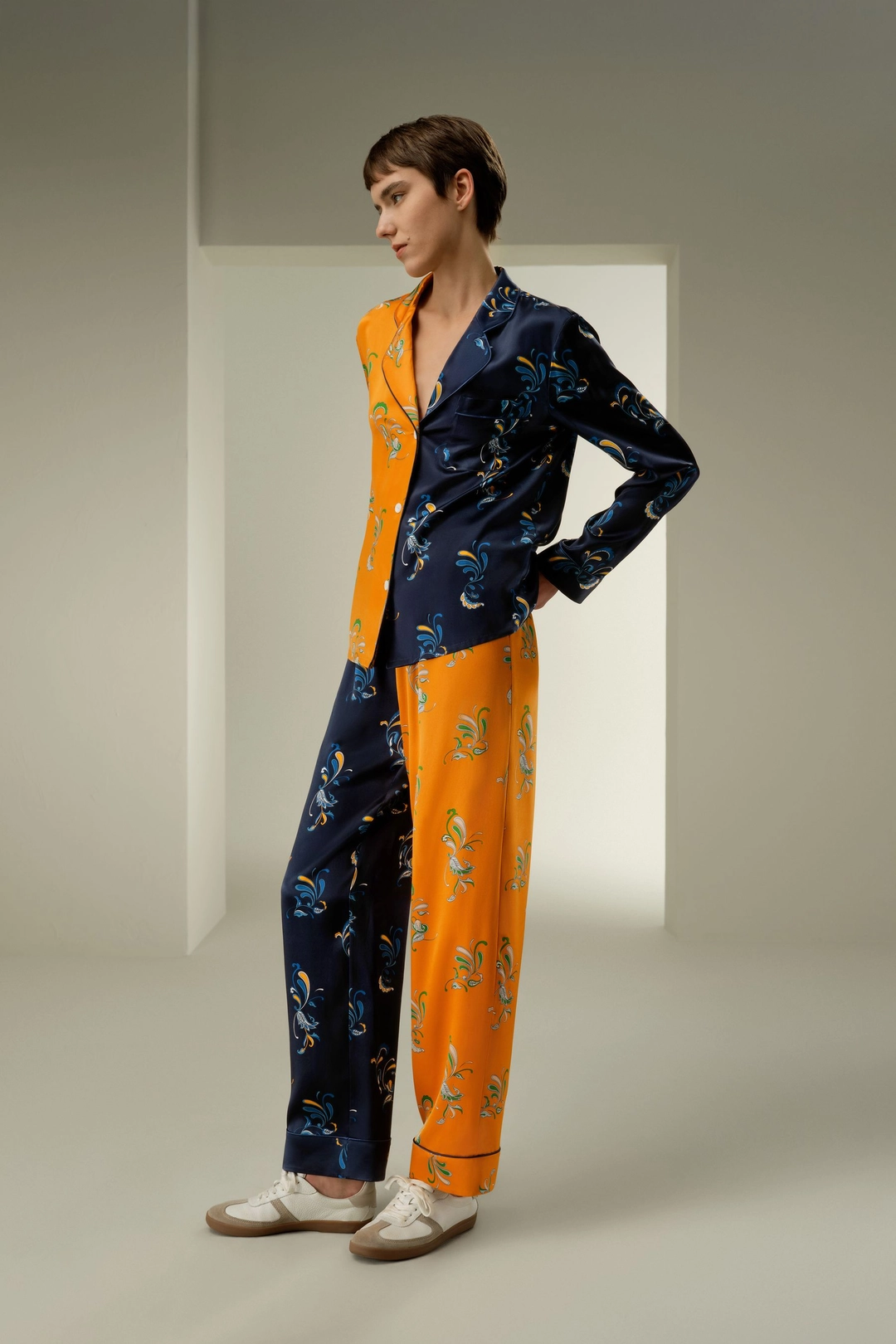 LILYSILK Pyjama Soie Femme Luxe Idéal Pour Se Détendre À La Maison Soie De Mûrier De Haute Qualité Confortable Brillant Lisse Doux Paisley L