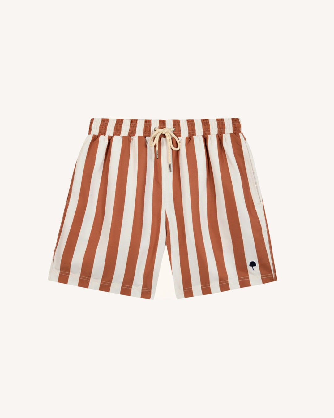 Short de bain brique et écru - MIMIZAN - 2