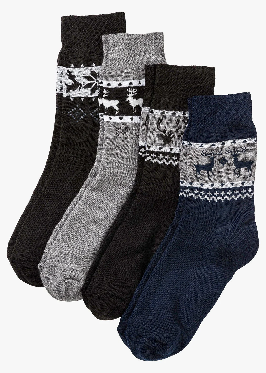 Lot de 4 paires de chaussettes thermiques unisexes