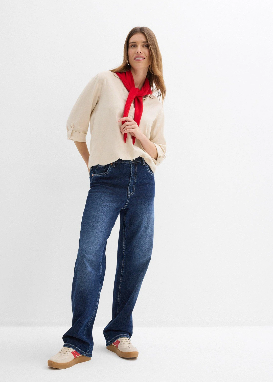 Blouse manches 3/4 en lin mélangé - 2