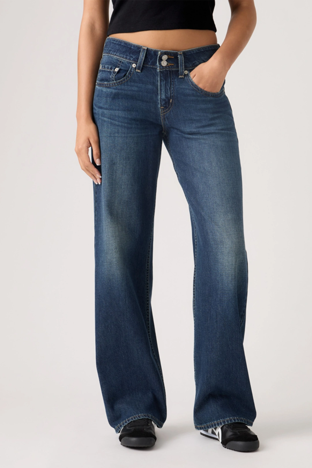 Levi's Jean Superlow Loose - Femme - Bleu / Abraided Art - 34X32 - 2
