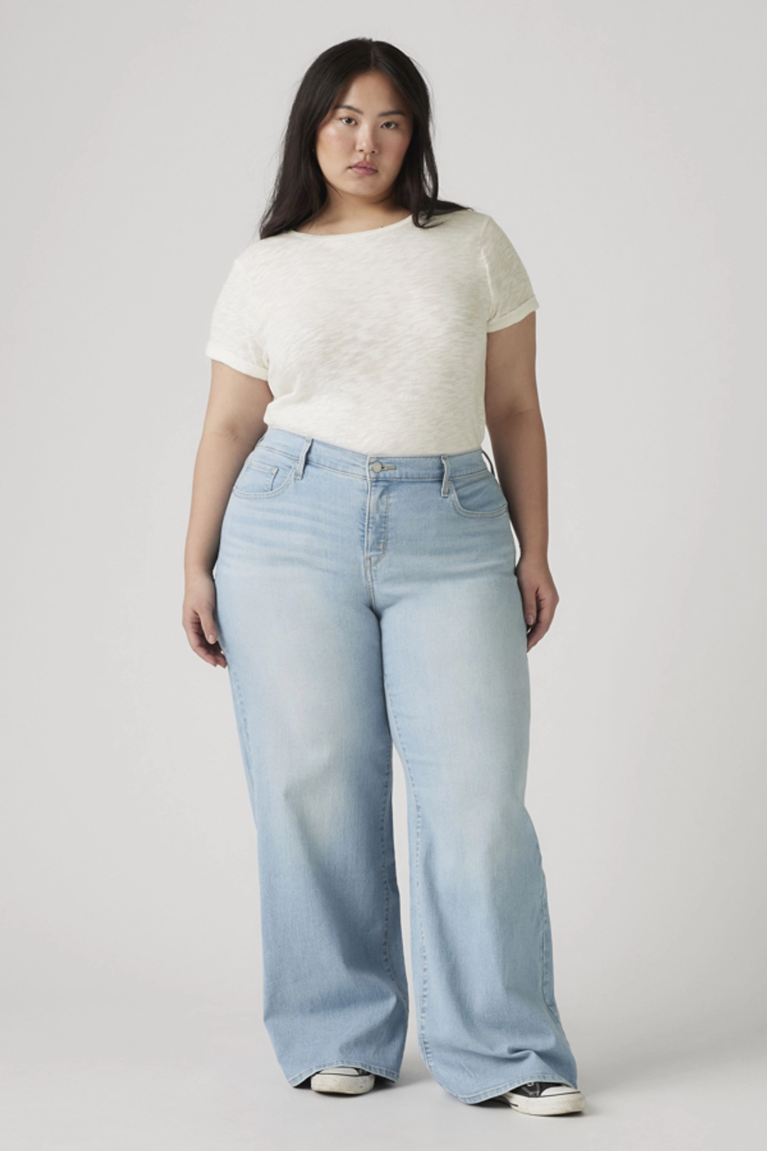 Levi's Jean 318 Galbant Wide Leg (grandes Tailles) - Femme - Noir / Soft Black - 22S - 2