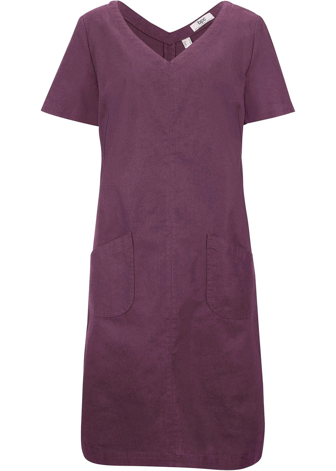 Robe courte en lin majoritaire