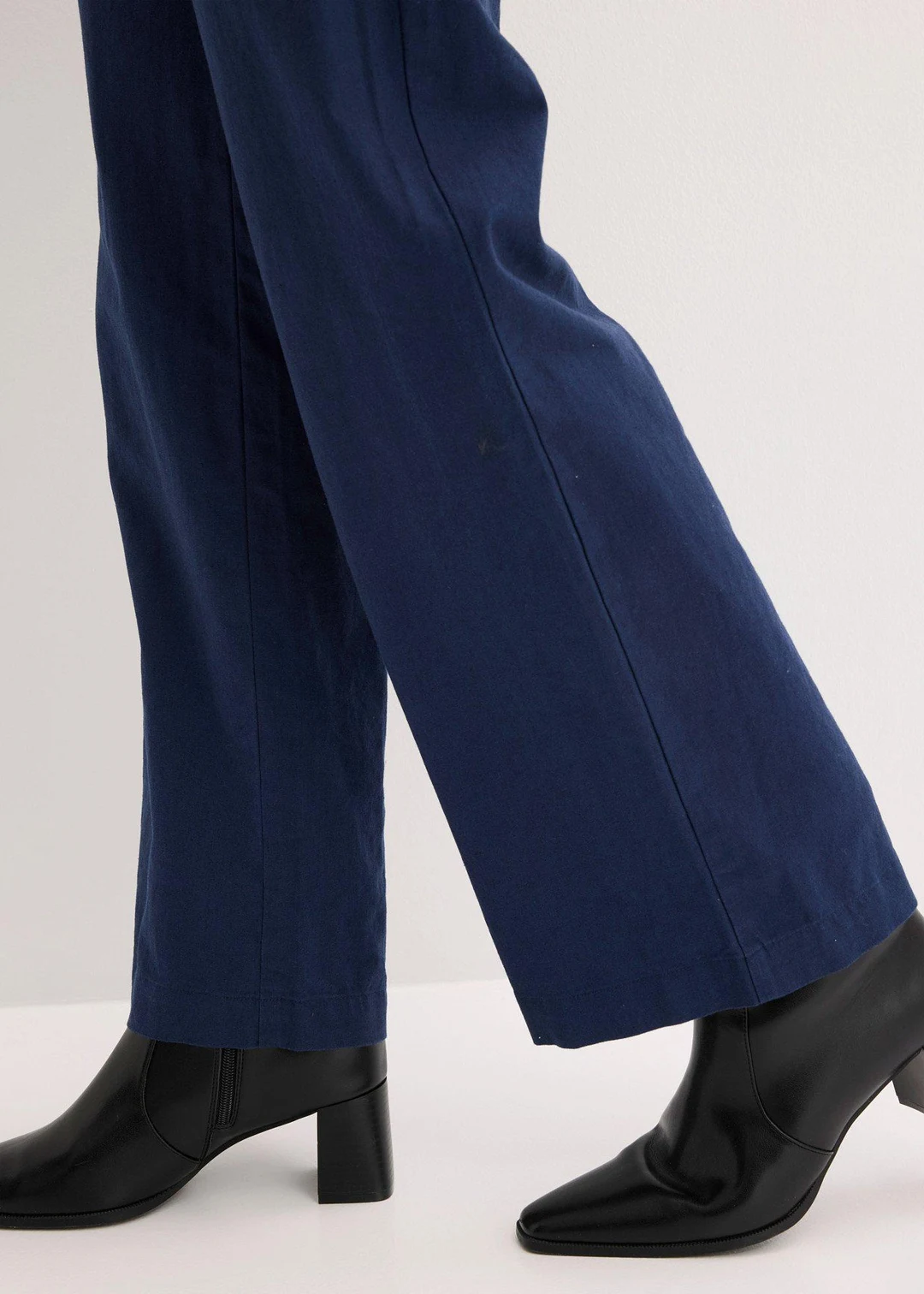 Pantalon tissé en lin et coton - 3