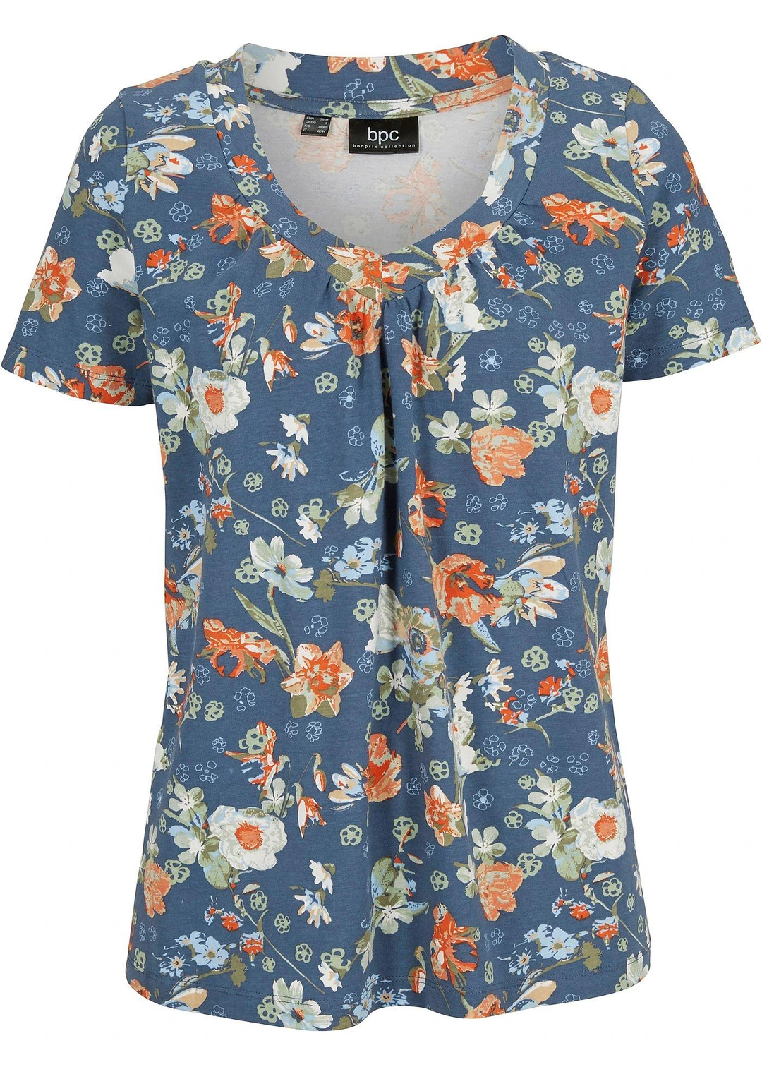 T-shirt en coton avec imprimé, manches courtes