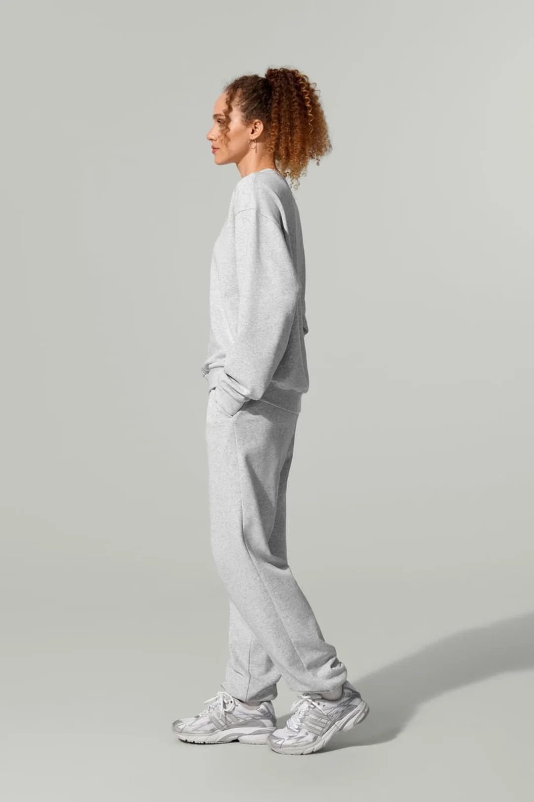 LILYSILK Sweatshirt Ras du Cou Porchlight Balance Noir XL - SILKERRY Doux et Confortable, Épaules Tombantes, Coupe Décontractée
