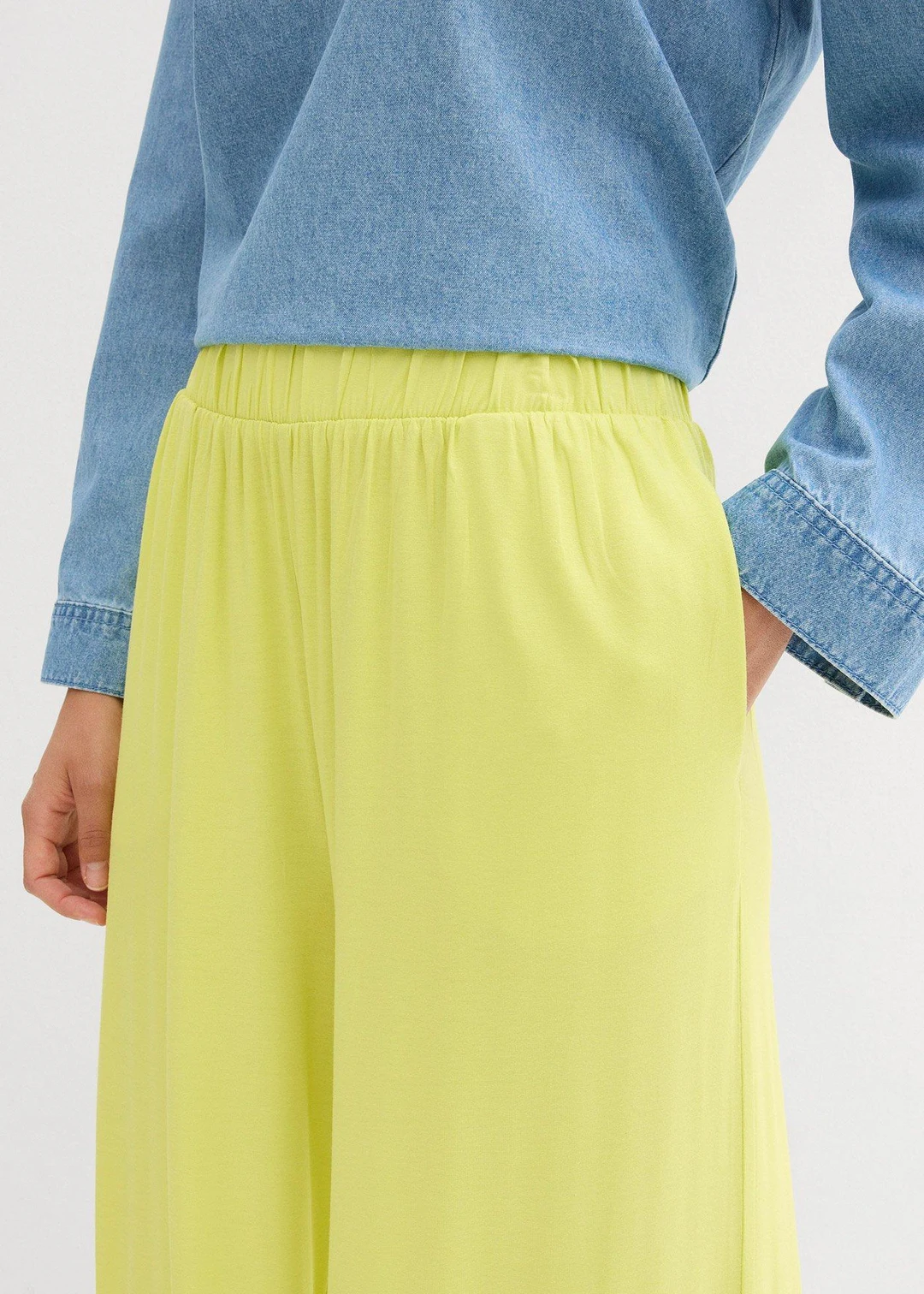 Jupe-culotte en viscose fluide