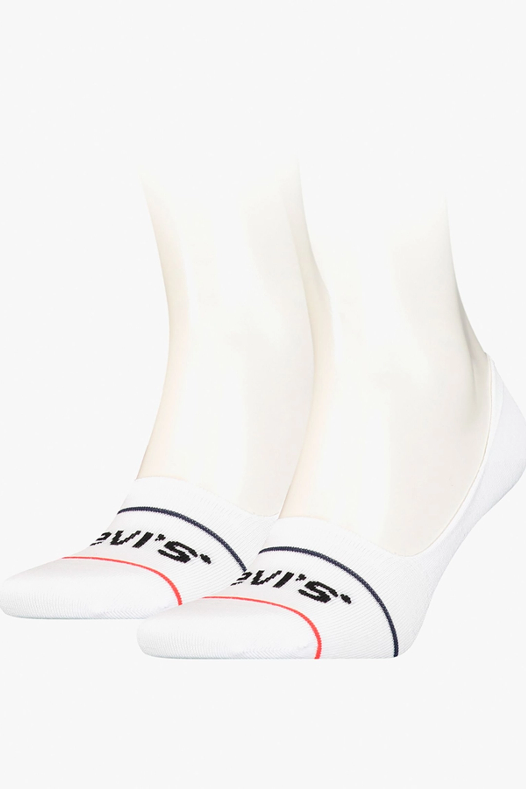 Levi's Chaussettes Basses En Coton Recyclé Logo Batwing Lot De 3 - Homme - Blanc / White - 43