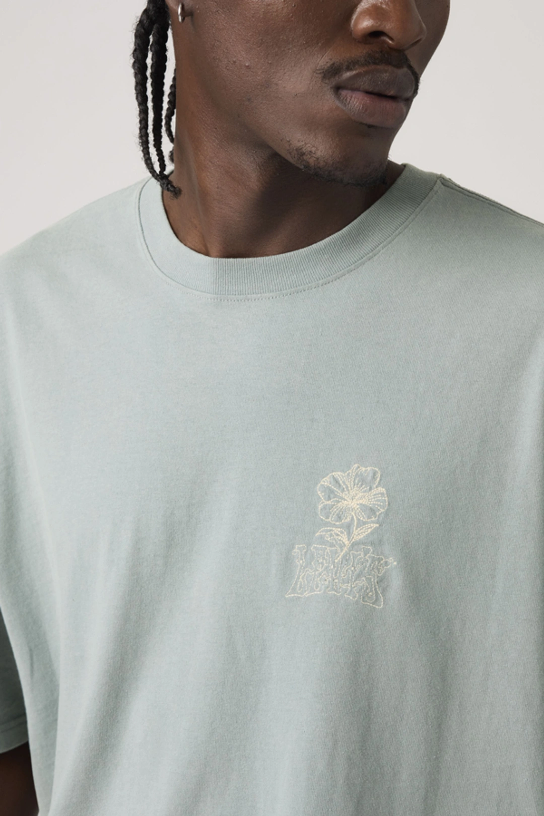 Levi's T Shirt Manche Mi Longue - Homme - Beige / Vintage Khaki - XL - 2