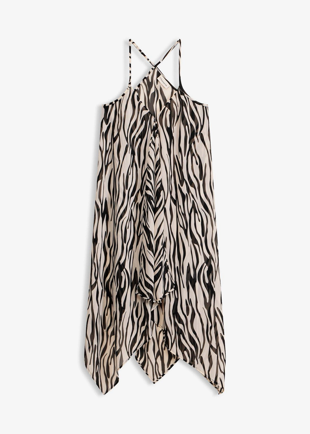 Robe de plage longue et transparente en mousseline légère
