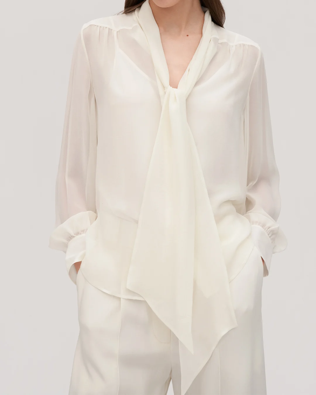 LILYSILK Chemisiers En Soie Rouge Conception De Noeud Papillon 100% Soie Pure Léger Et Résistant Aux Rides S