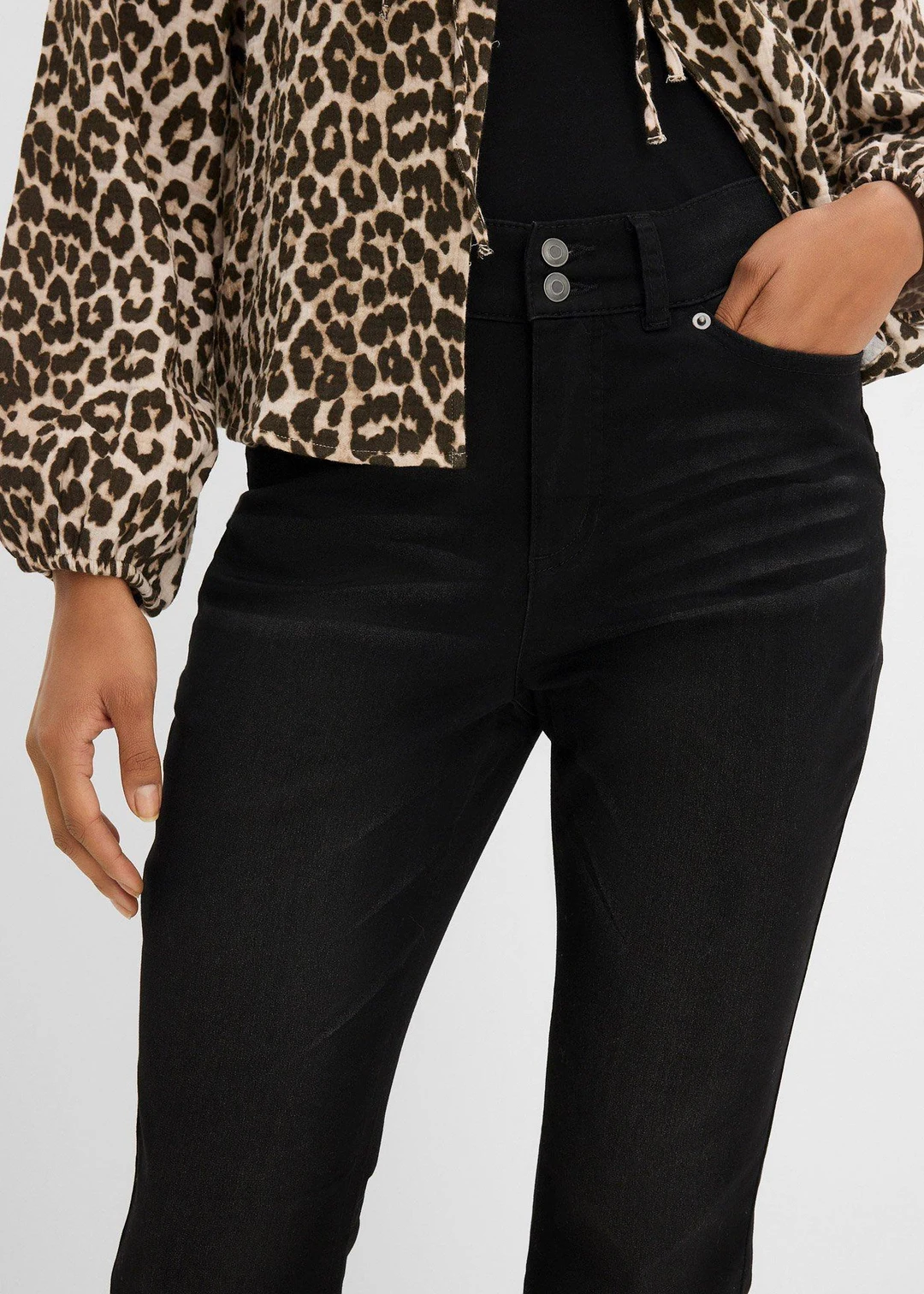 Jean bootcut taille mi-haute, sculptant - 3