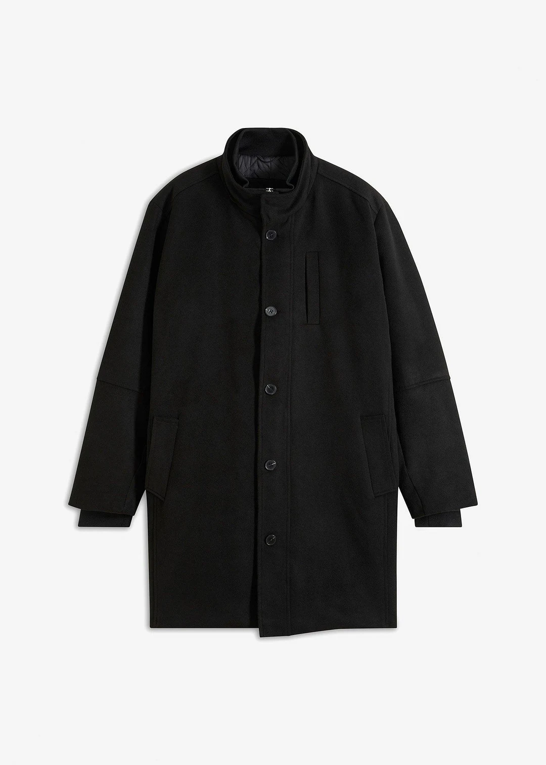 Manteau court avec empiècement coupe-vent
