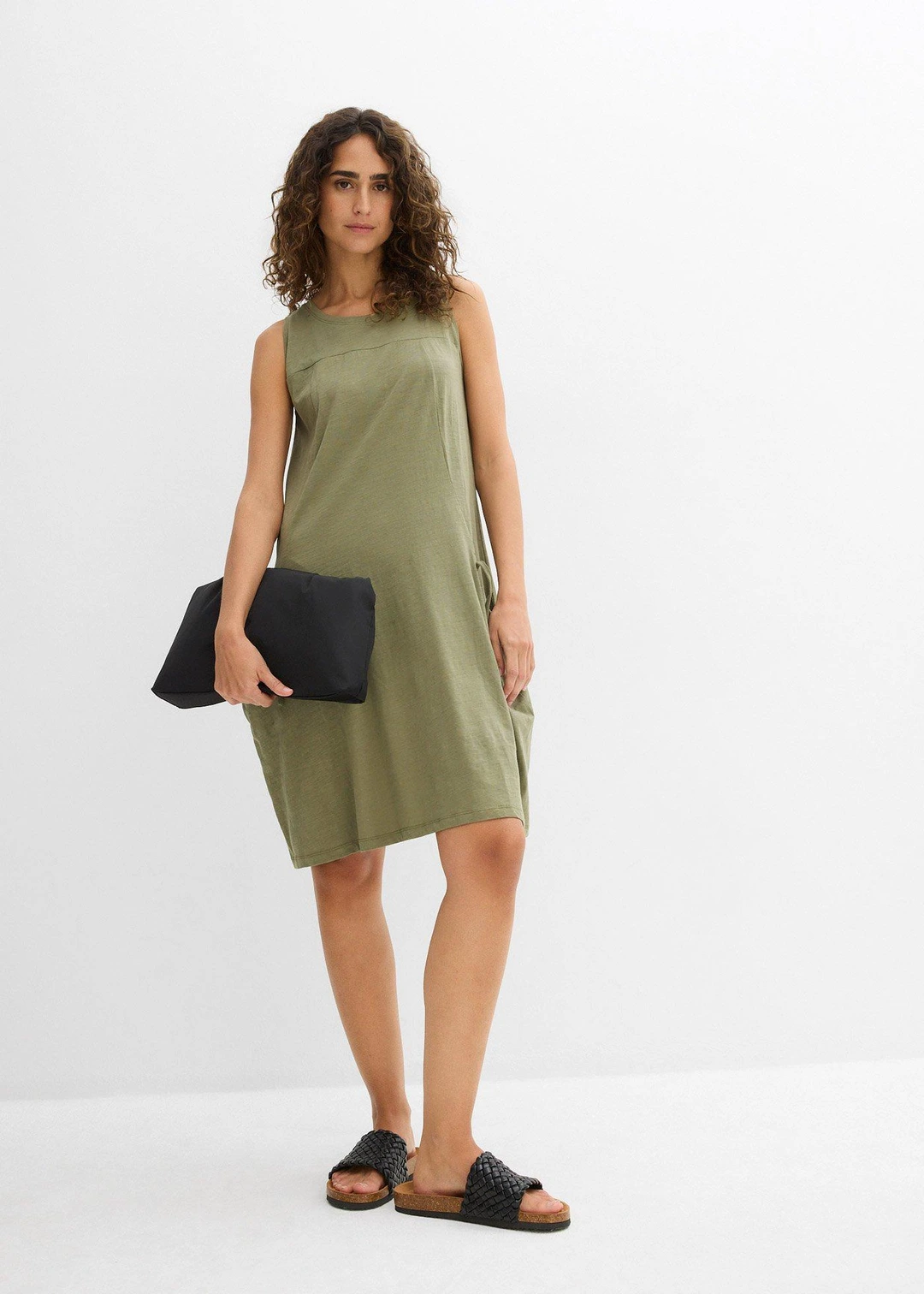 Robe en jersey coton avec poches - 2