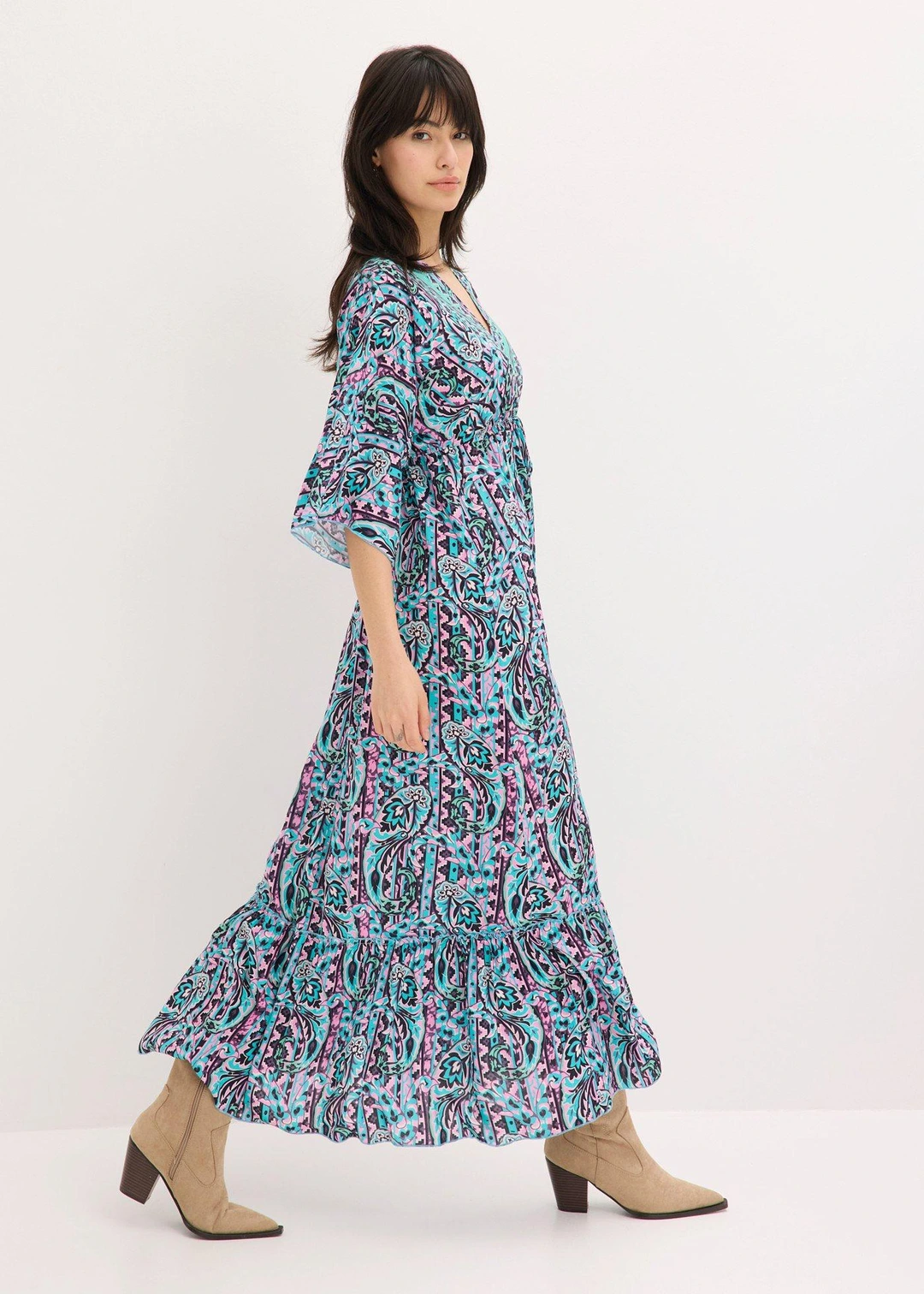 Robe longue en viscose fluide - 2