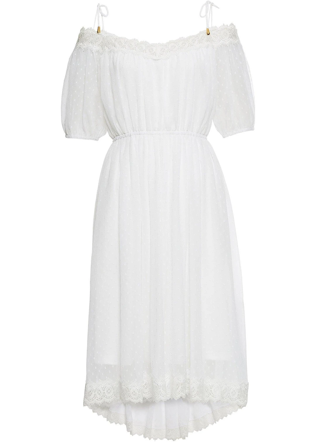 Robe à bretelles et base asymétrique