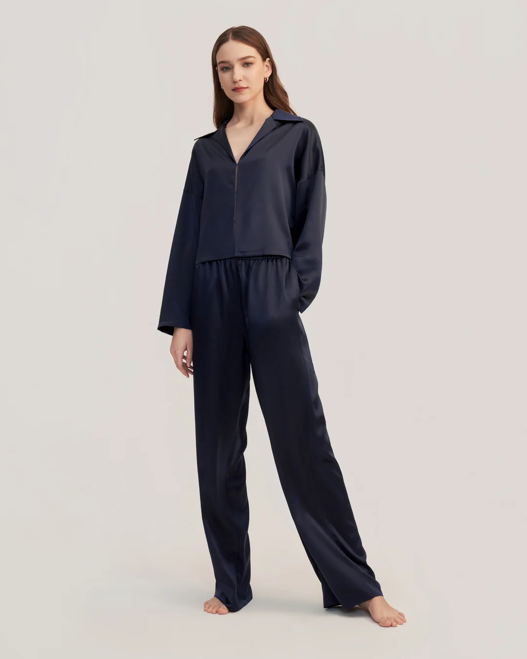 LILYSILK Pyjama Soie Femme FR Femme Coupe Ample Blanc XL