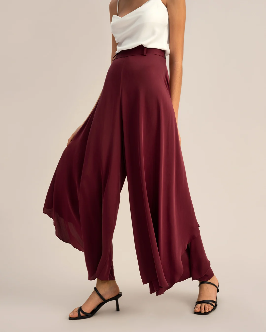 LILYSILK Pantalon En Sois Femme High Waist, Regular Fit Soie Extensible De Qualité Sans Produits Chimiques Nocifs Pantalon Noir 36-39