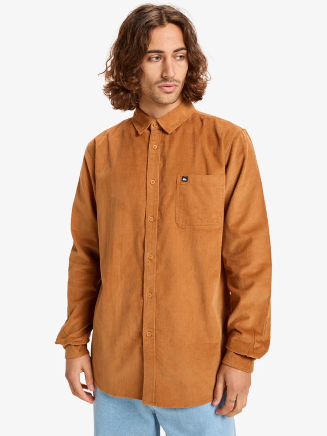 Smoke Trail Cord - Chemise manches longues pour Homme Gris