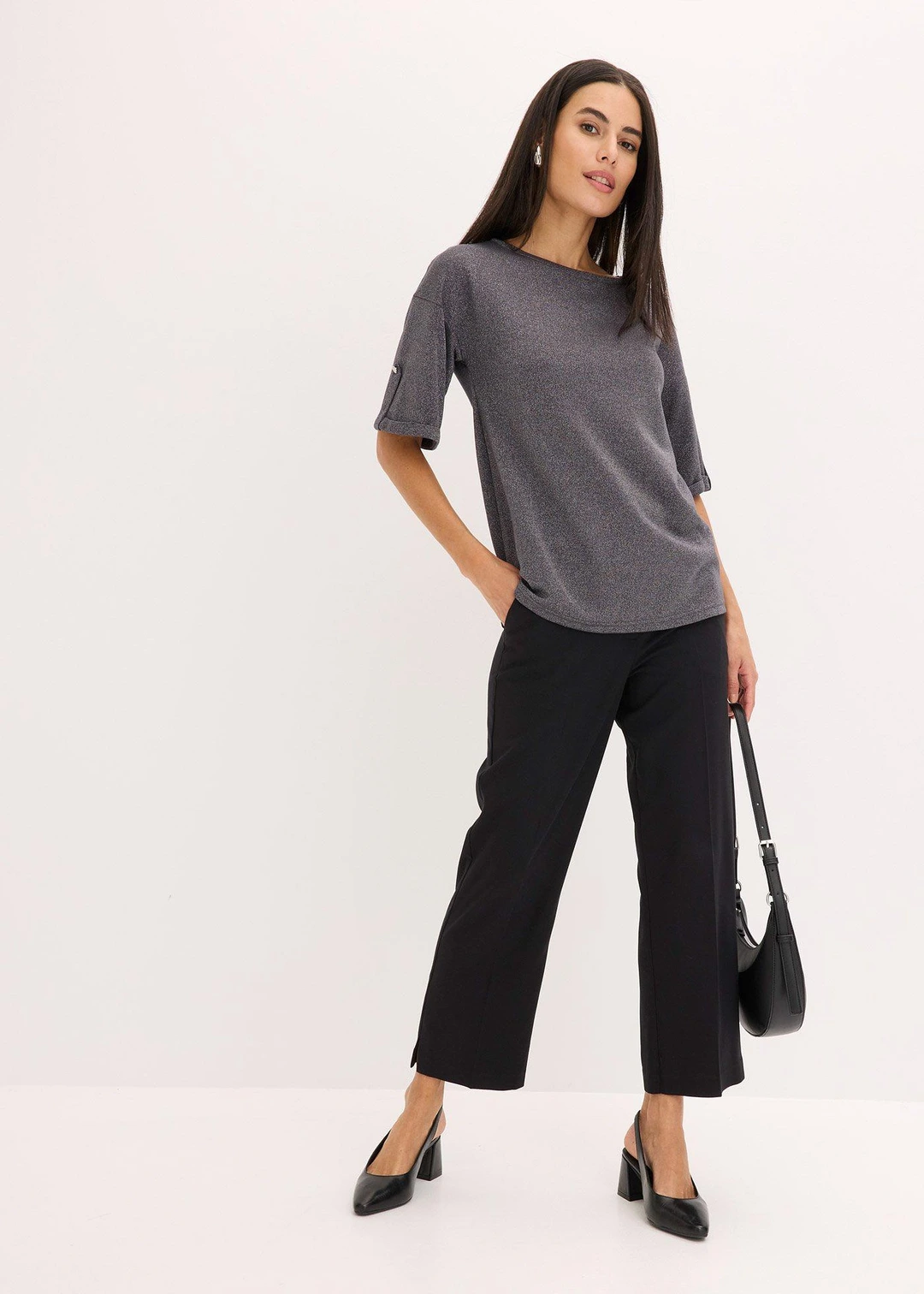 T-shirt brillant en viscose majoritaire - 2