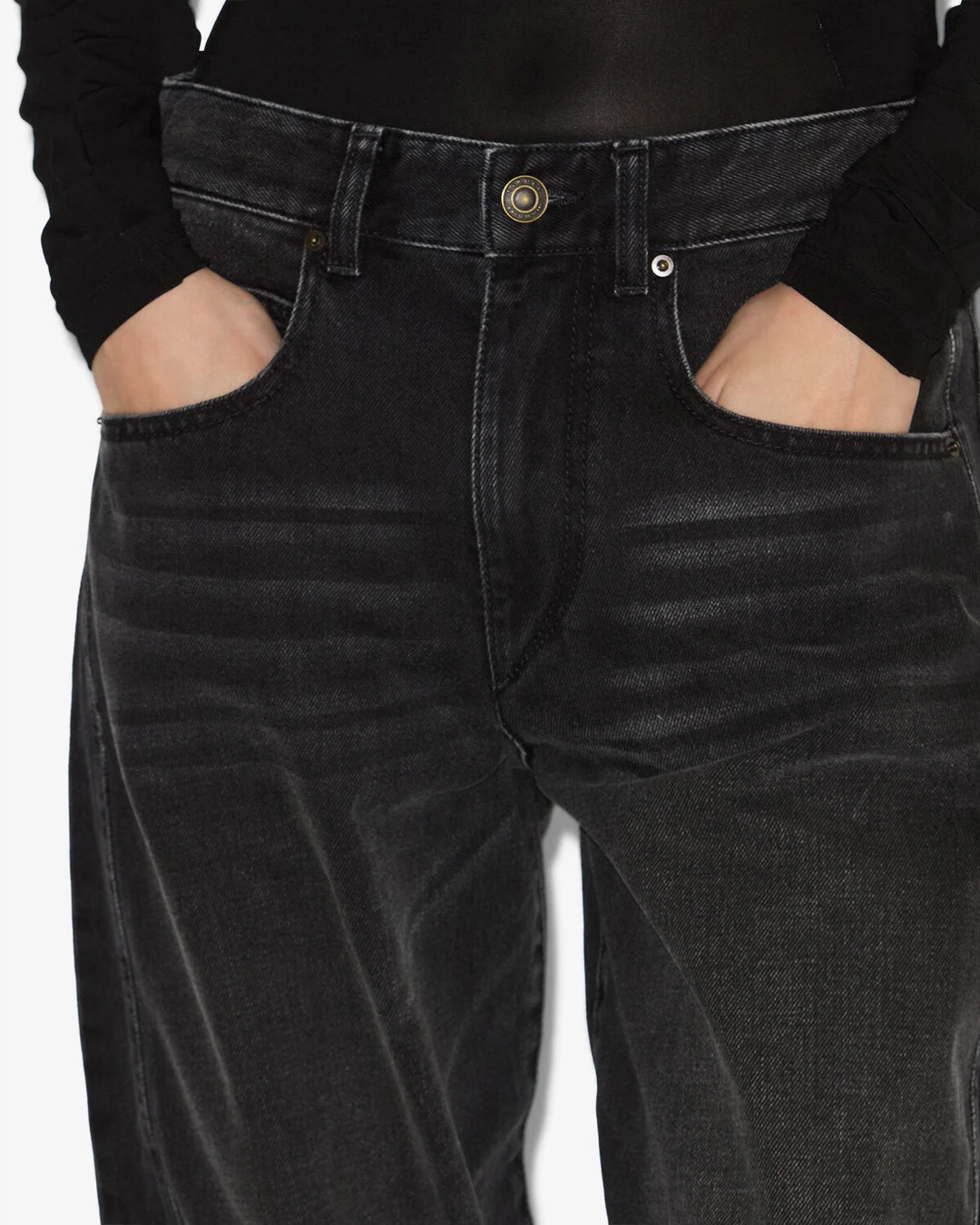 Pantalon Oriane - Femme - Noir Délavé - Taille 42 - 2