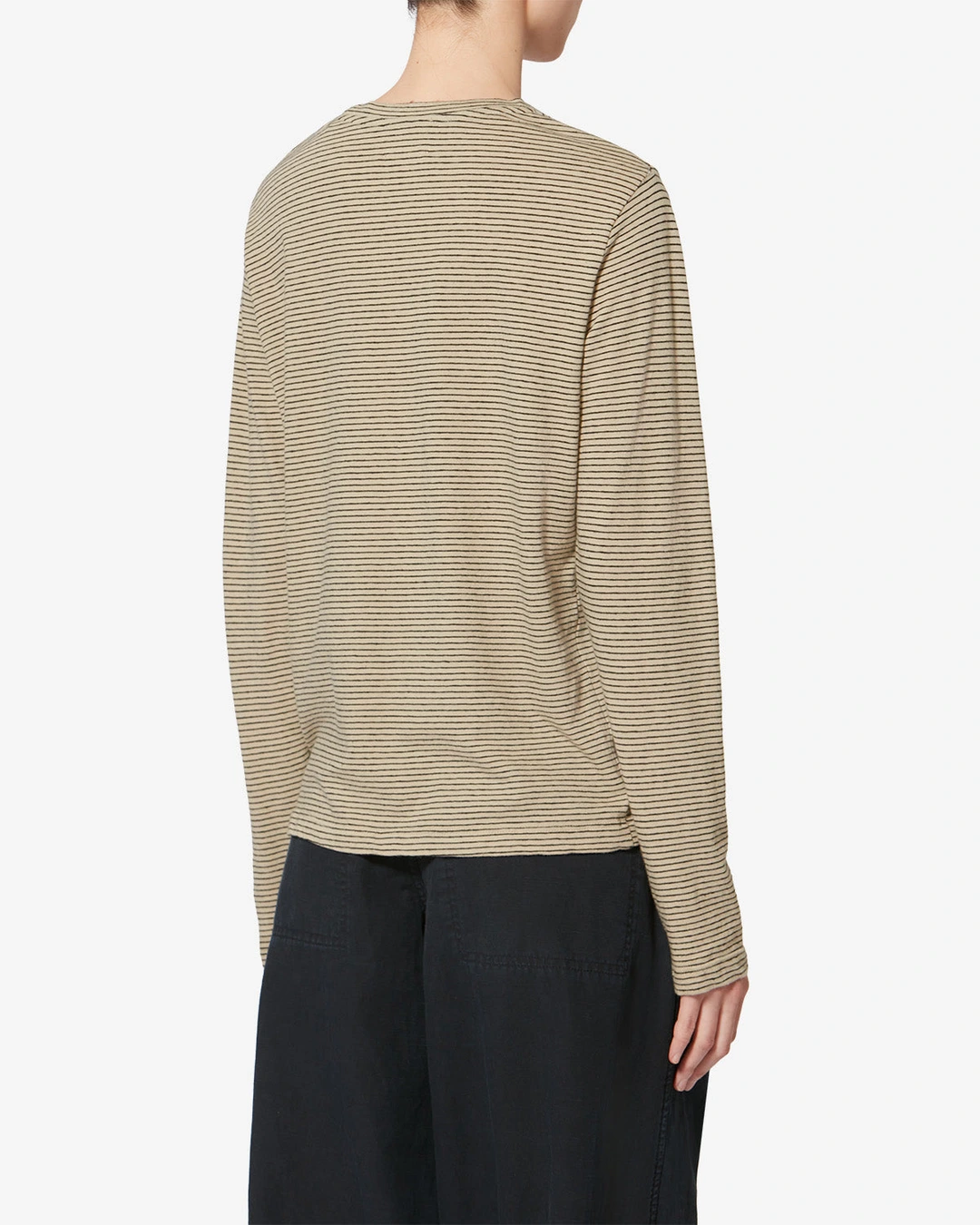 Tee Shirt Kaaron - Femme - Noir-beige - Taille L - Marant Étoile