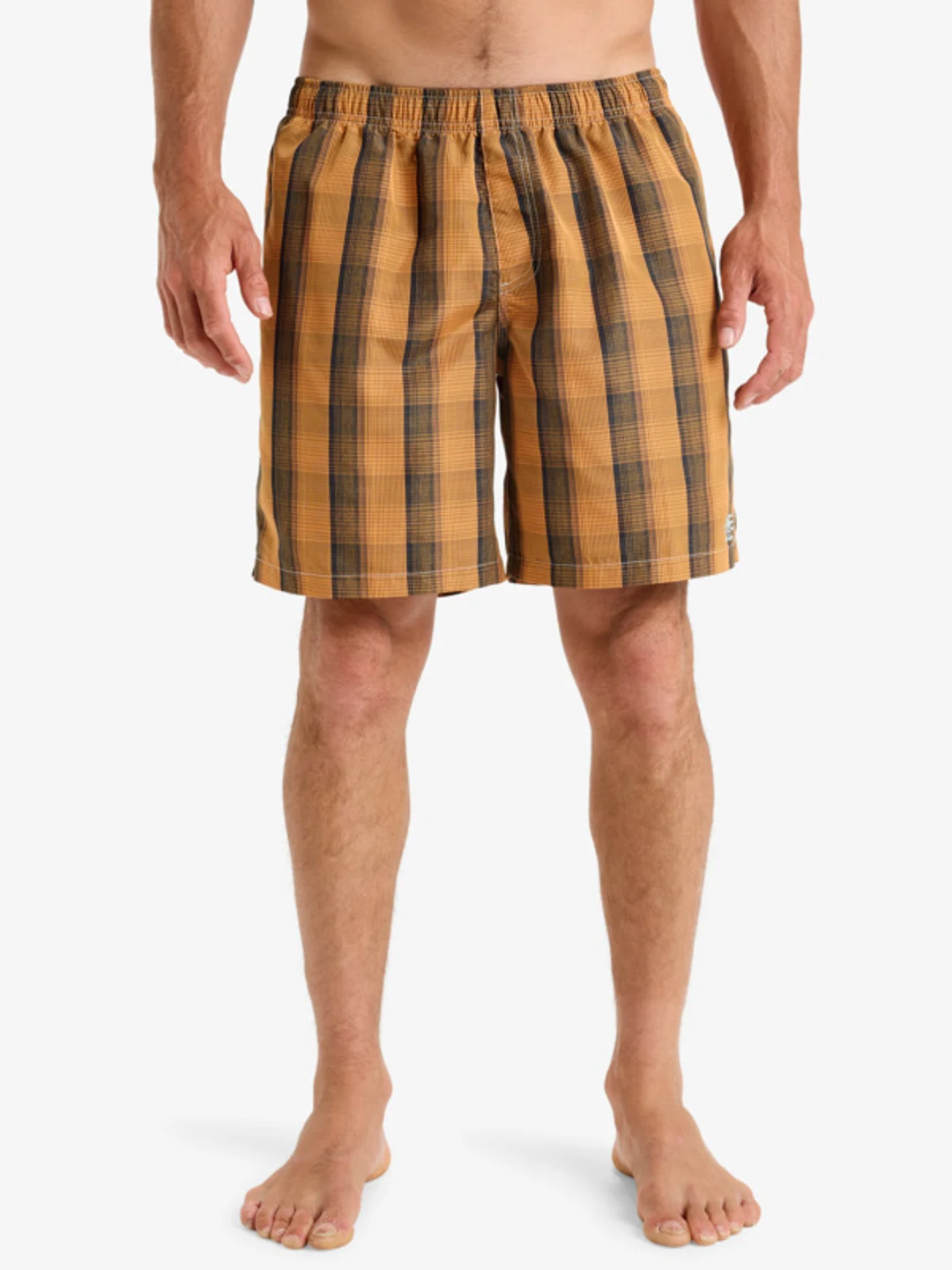 Mercury Plaid Volley 18 - Short pour homme Orange
