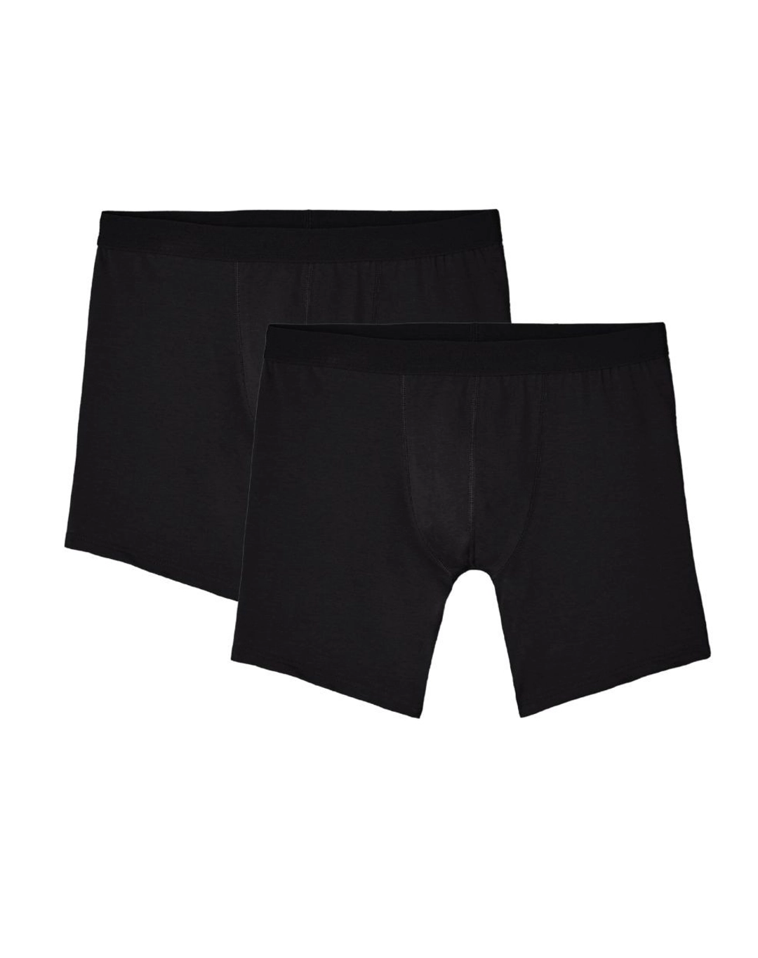 2x Boxers longs en Coton BIO - Noir - Lemahieu