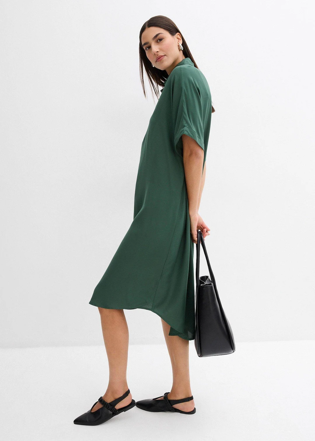 Robe-chemise fluide en viscose fine - 2