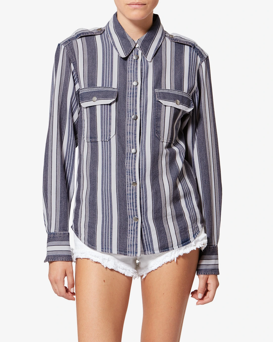 Chemise Gelva - Femme - Beige-red - Taille44 - Marant Étoile - Collection Été Femme - Nouvelle Collection Capsule High Summer - 5