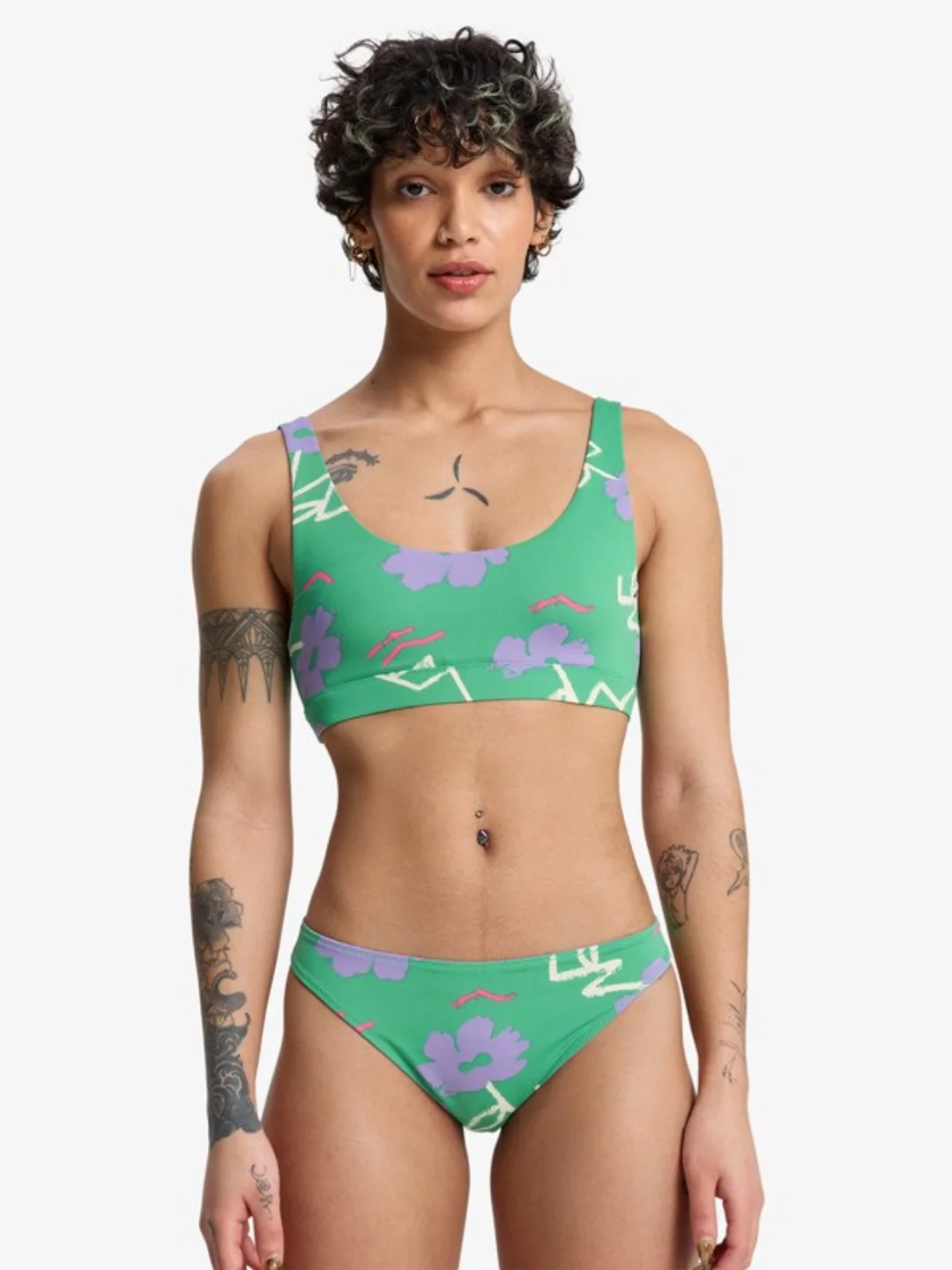 Riva - Bas de bikini culotte brésilienne pour Femme Violet