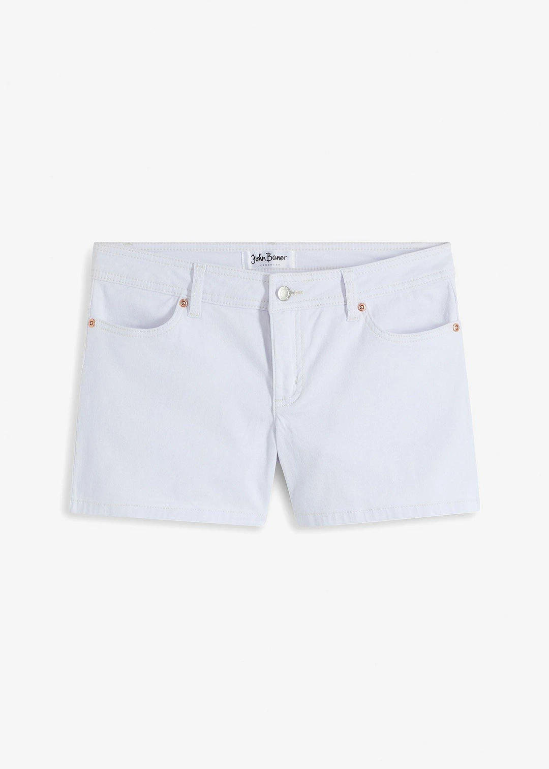 Short en jean, taille mi-haute