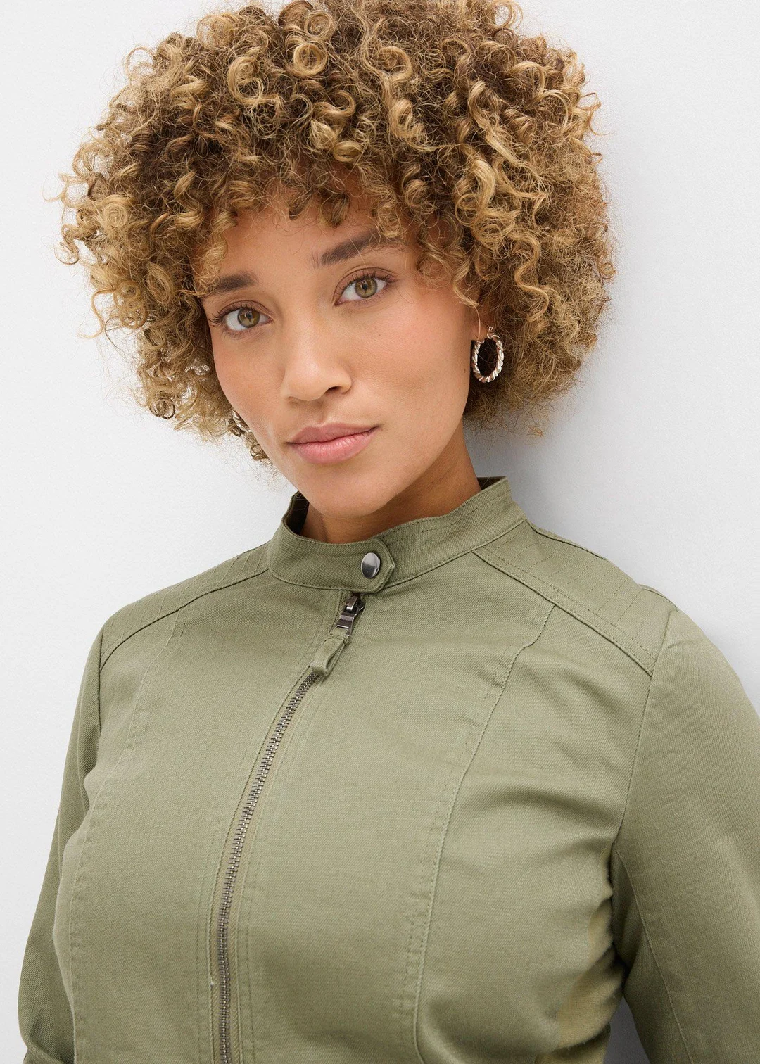 Veste en coton twill avec empiècements latéraux extensibles - 3