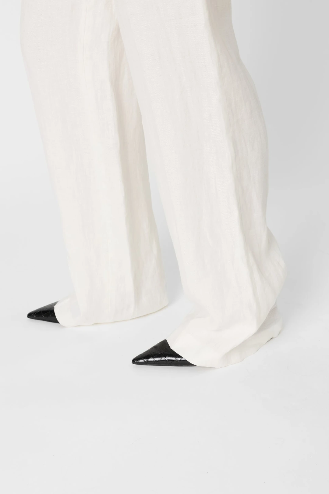 Pantalon droit taille haute