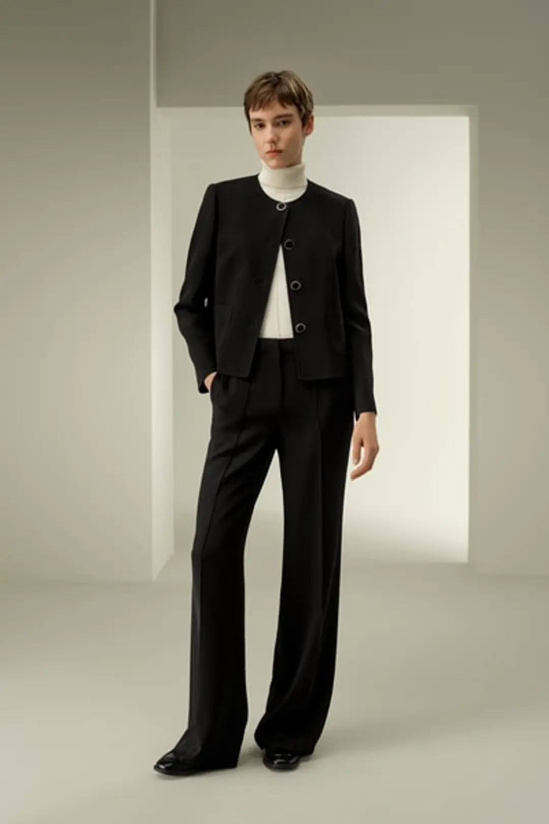 LILYSILK Veste Soie Coupe Carrée Noire T44 - Élégante & Respirante, Parfaite au Quotidien