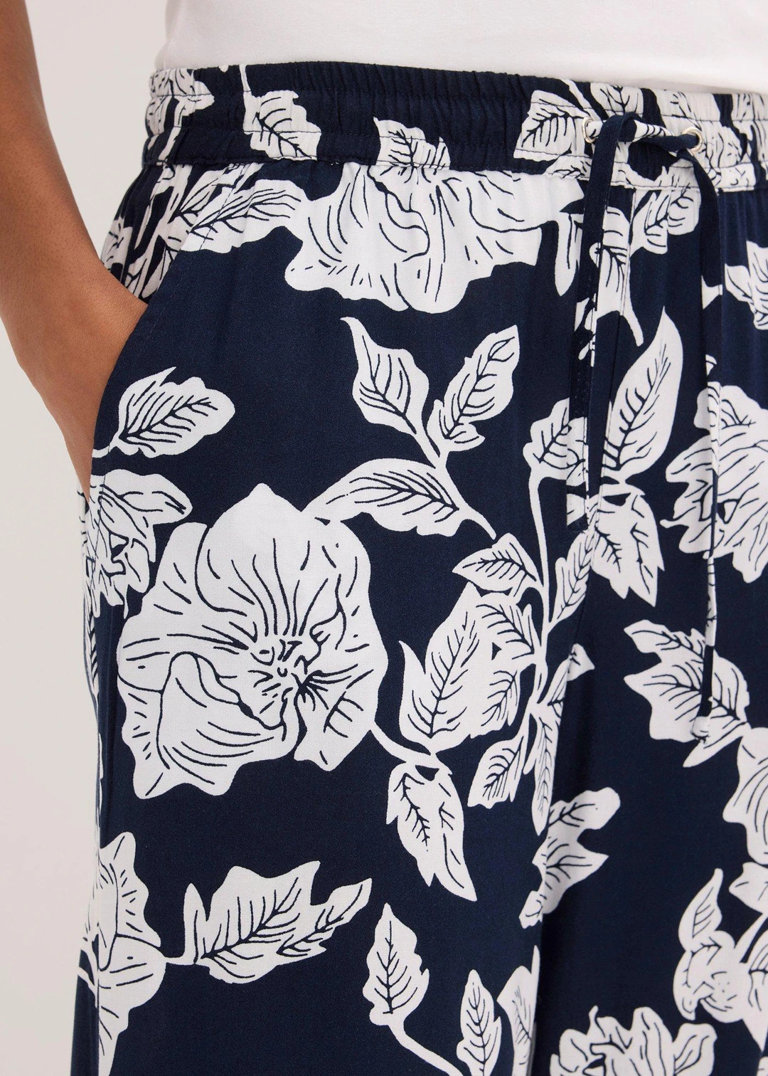 Pantalon palazzo en viscose fluide - 3