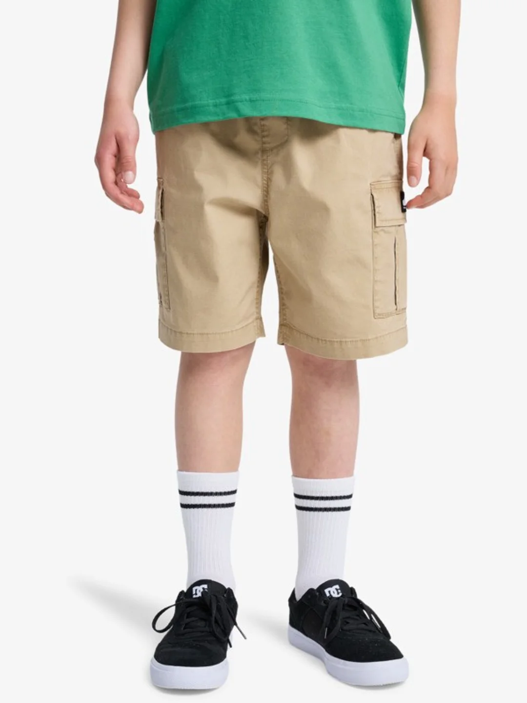 Taxer - Short cargo élastique pour Garçon 8-16 ans Noir