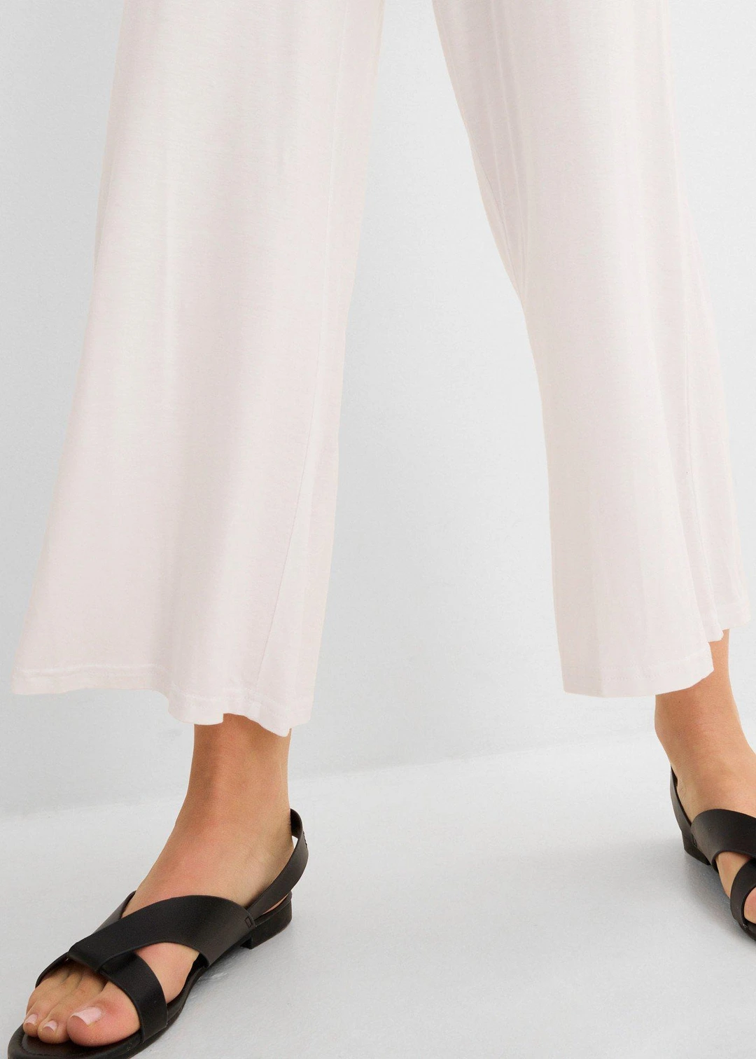 Pantalon fluide en jersey viscose, longueur 7/8 - 3