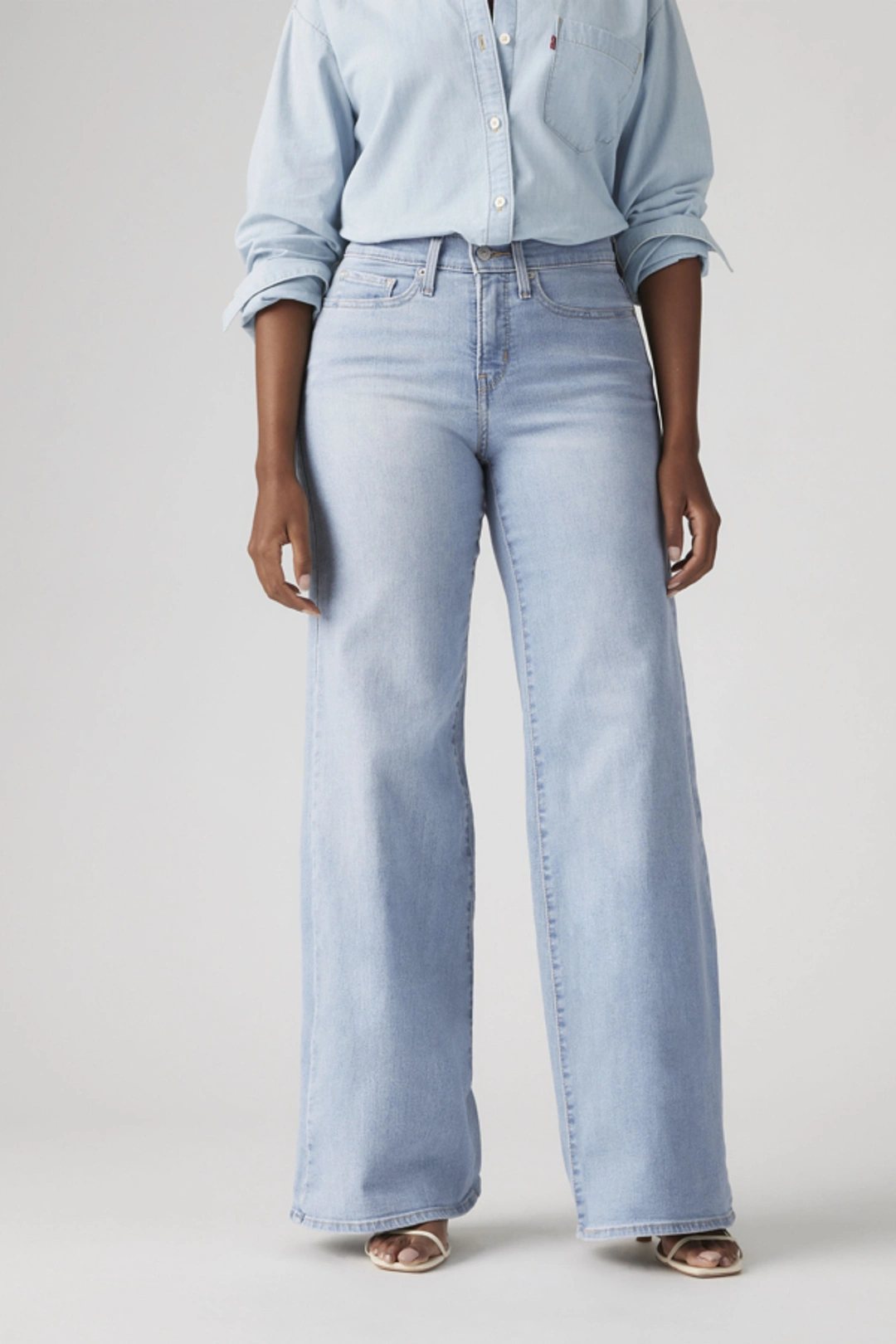Levi's Jean 318 Galbant Wide Leg - Femme - Bleu / Clever Girl - 33X32 - 2