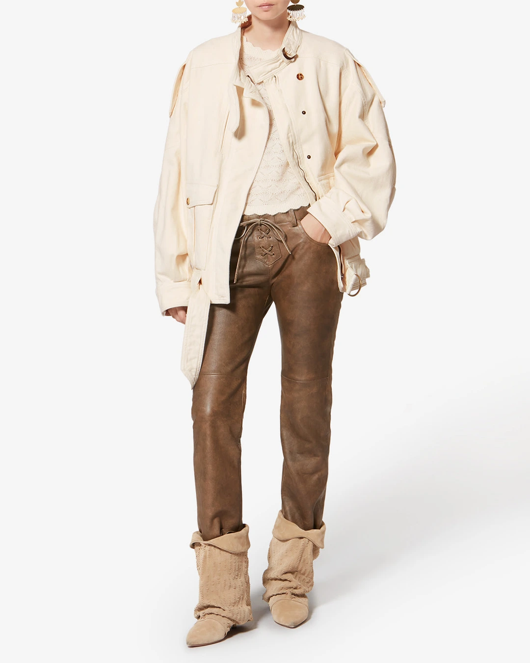 Veste Isalya - Femme - Écru - Taille 40 - 4