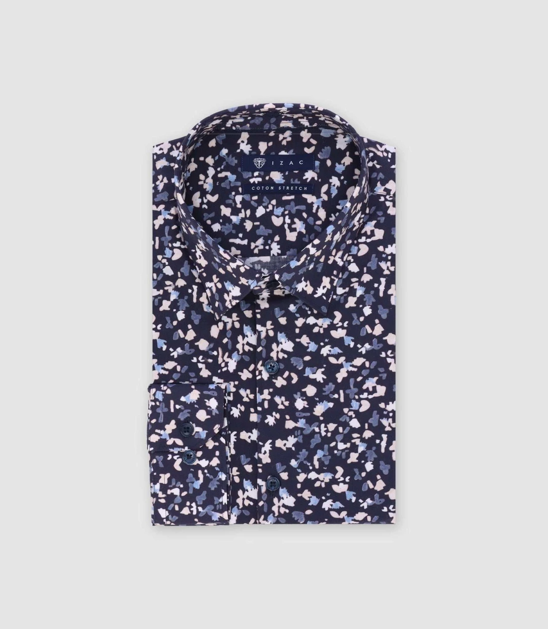 IZAC - Chemise imprimée marine