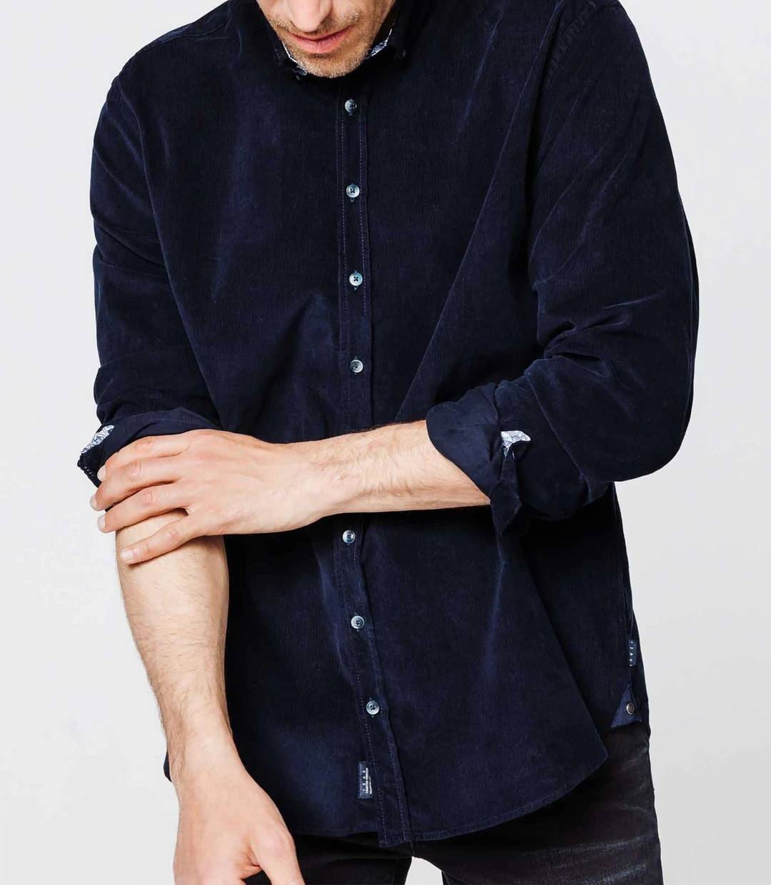 IZAC - Chemise velours marine