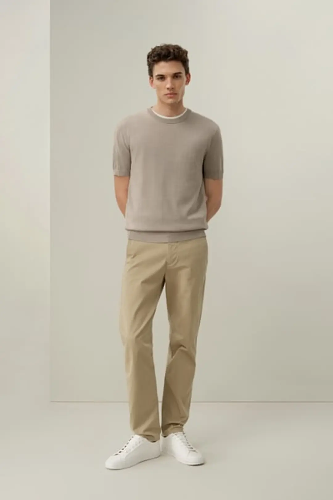 T-Shirt de Luxe Mélange Soie-Coton Homme Col Rond | Coupe Régulière