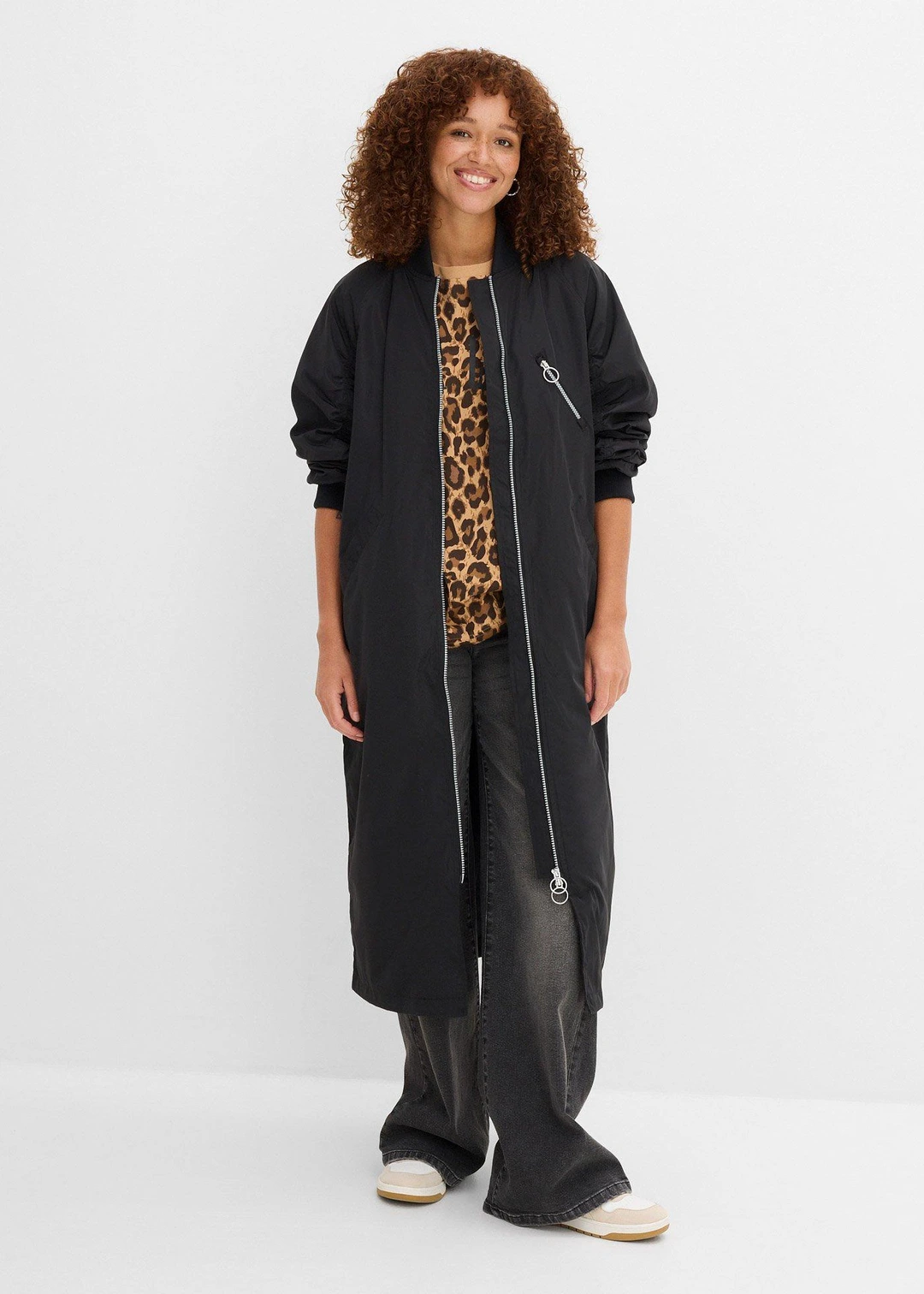 Manteau léger avec col en bord-côtes - 2