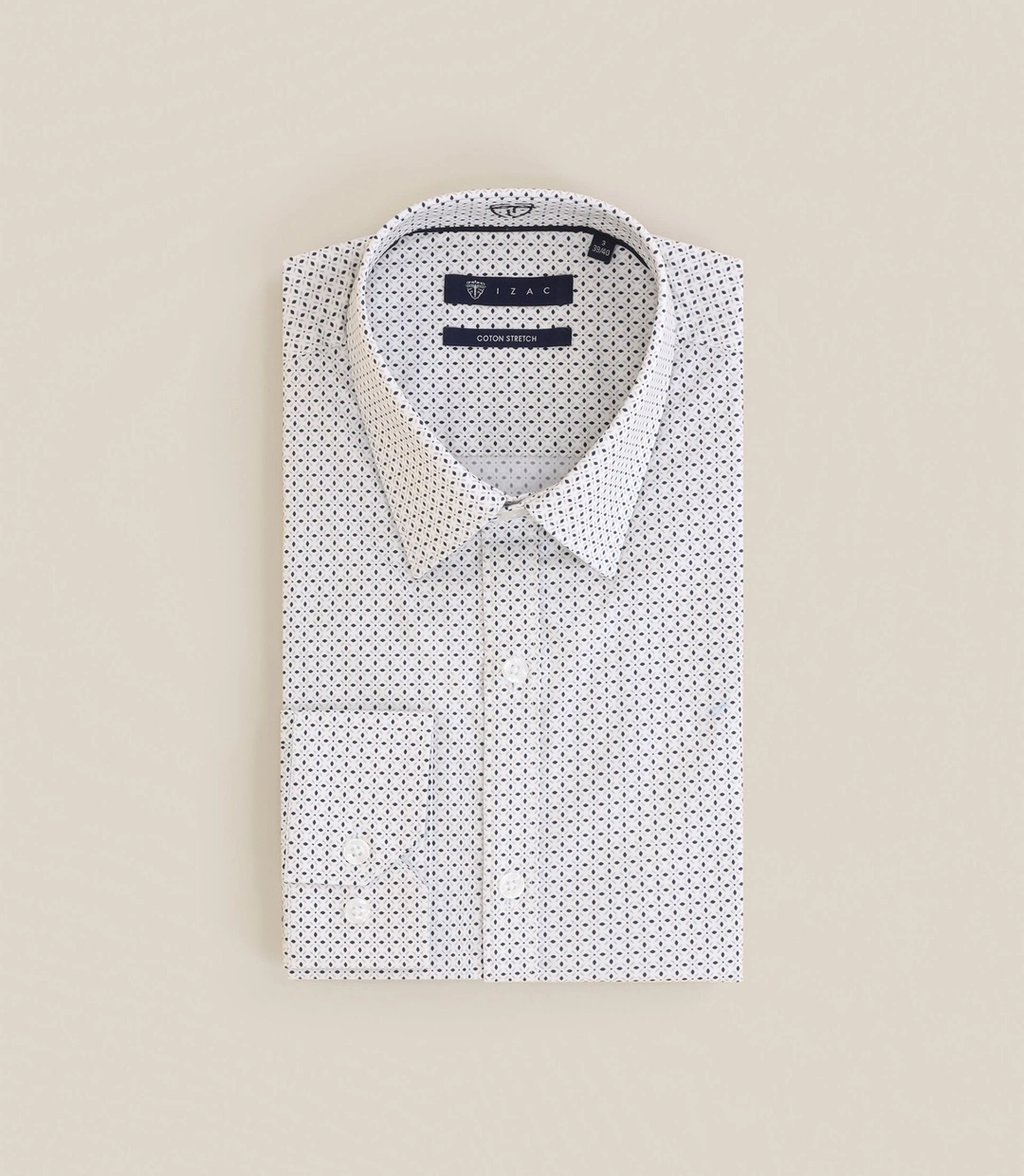 IZAC - Chemise ville imprimée beige